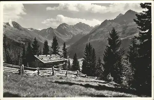 Frauenkirch GR Auf Clavadeleralp mit Blick ins Sertigtal / Davos /Bz. Praettigau-Davos