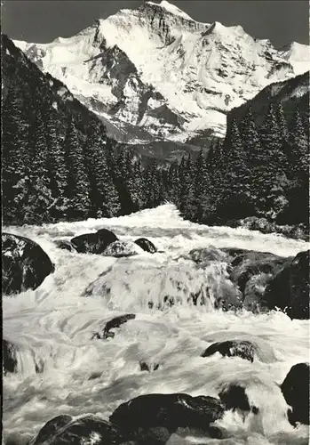 Jungfrau BE Luetschine mit Jungfraublick Kat. Jungfrau