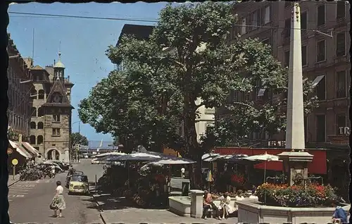 Geneve GE Le place de Molard Kat. Geneve