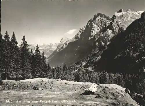 Glaernisch Am Weg zum Pragel Pass Feldpost Kat. Glaernisch