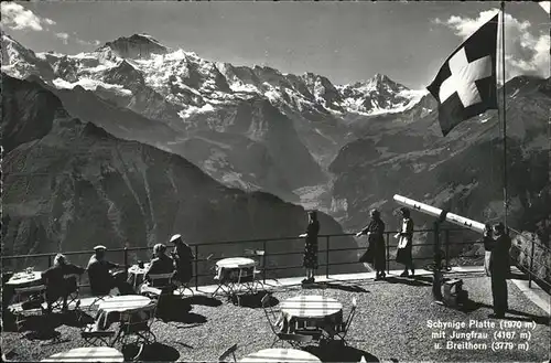 Schynige Platte mit Jungfrau und Breithorn Kat. Schynige Platte