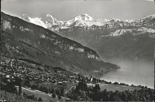 Sigriswil Blick auf Thunersee Alpenpanorama Kat. Sigriswil