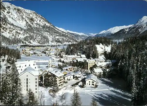 Sils Maria Graubuenden Ortsansicht mit Alpenpanorama Kat. Sils Maria