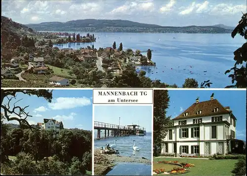 Mannenbach Salenstein am Untersee Panorama und Teilansichten Kat. Mannenbach Salenstein
