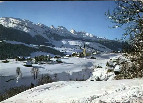 Wildhaus SG im Obertoggenburg Blick gegen die Churfirsten Kat. Wildhaus