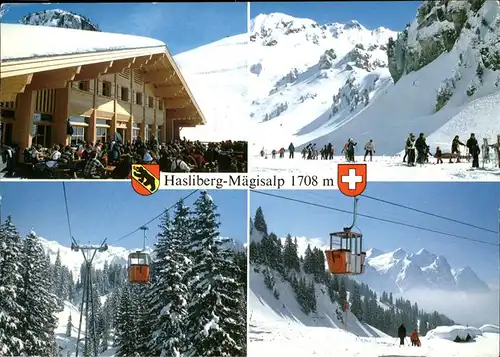 Hasliberg Meiringen Maegisalp Teilansichten Seilbahn Kat. Meiringen