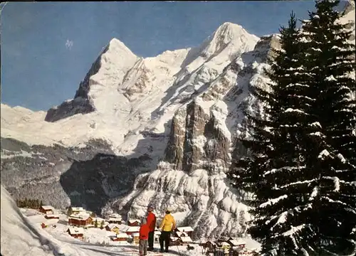 Muerren BE Eiger und Moench Kat. Muerren