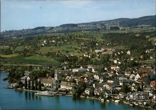 Meilen am Zuerichsee Fliegeraufnahme Kat. Meilen