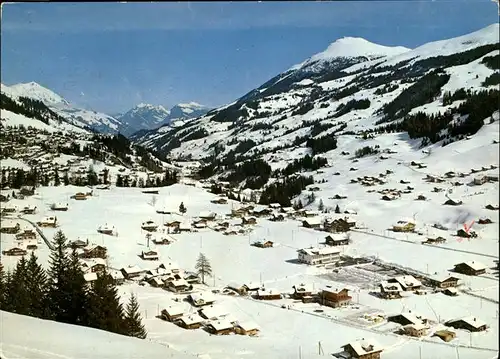 Adelboden BE Panorama Boden Niesen Sigr Rothorn Kat. Adelboden