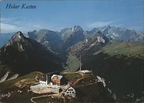 Hoher Kasten Seilbahnstation Alpenpanorama Kat. Hoher Kasten