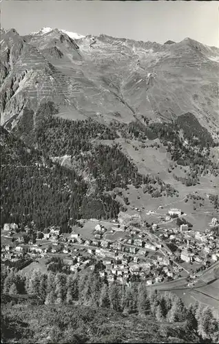 kk14180 Davos GR mit Parsennbahn Weissfluhjoch und Weissfluh Kategorie. Davos Alte Ansichtskarten