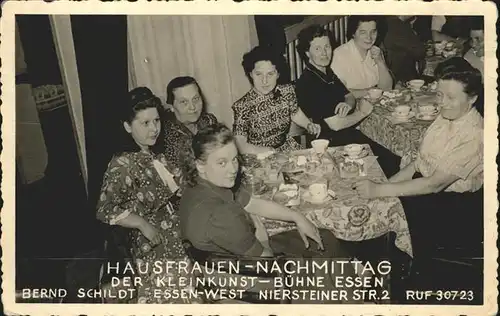 Essen Ruhr Kleinkunst Buehne Hausfrauen Nachmittag Kat. Essen