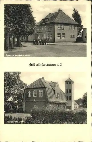 Ganderkesee Spar  und Darlehenskasse Feuerwehr Depot Pferdewagen Kat. Ganderkesee
