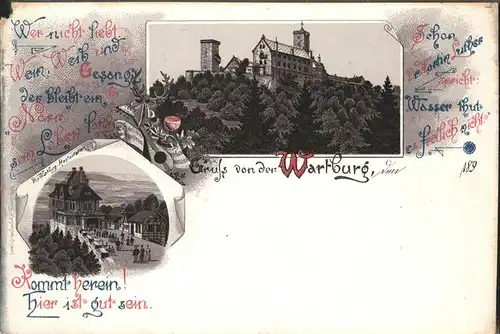 Eisenach Thueringen Wartburg Kuenstlerkarte Kat. Eisenach