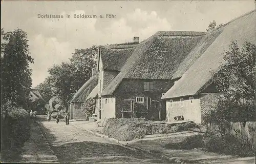 Insel Foehr Dorfstrasse in Bolexum Kat. Wyk auf Foehr