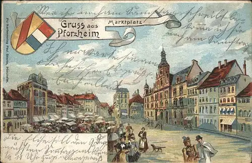 Pforzheim Marktplatz Kat. Pforzheim