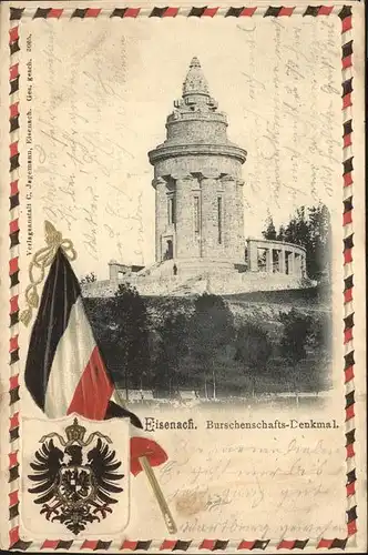 Eisenach Thueringen Burschenschafts Denkmal Wappen Fahne Kat. Eisenach