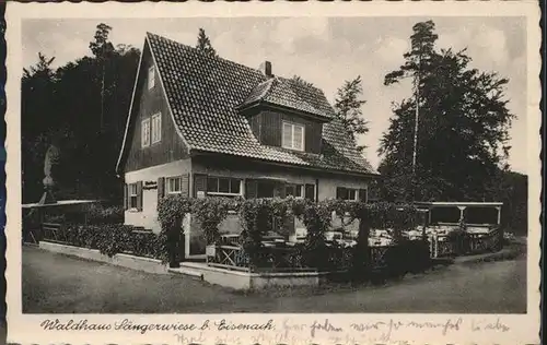 Eisenach Thueringen Waldhaus Saengerwiese Kat. Eisenach