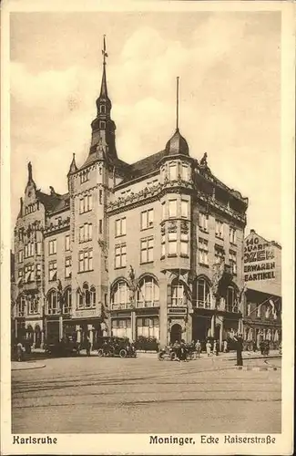 Karlsruhe Haus Moninger Kaiserstrasse Kat. Karlsruhe