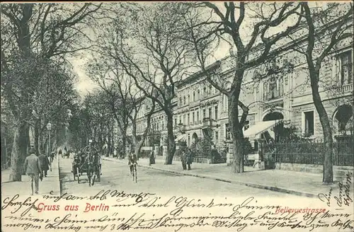 Berlin Bellevuestrasse Pferdekutsche Kat. Berlin