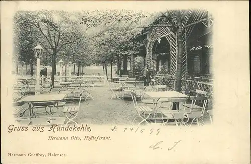 Hundekehle Gartenrestaurant Kat. Berlin