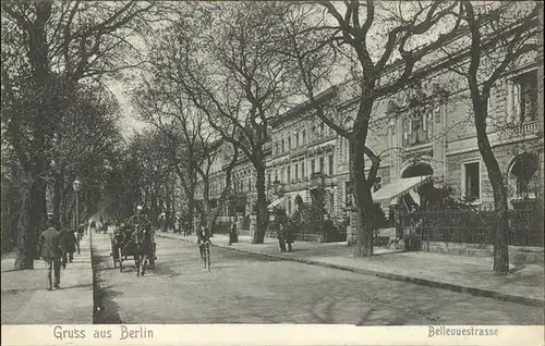 Berlin Bellevuestrasse Pferdedroschke Kat. Berlin