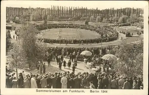 Berlin Sommerblumen am Funkturm Kat. Berlin