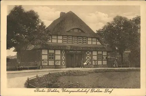 Berlin Dahlem Untergrundbahnhof Kat. Berlin