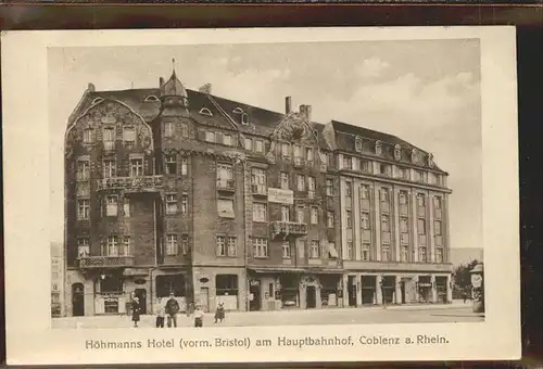 Coblenz Koblenz Hotel Hoehmann am Bahnhof Kat. Koblenz