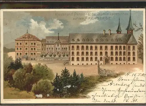Arenberg Koblenz Kloster und Pension der Dominikanerinnen Kat. Koblenz