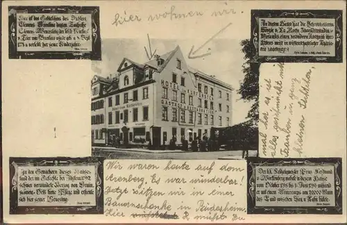 Ehrenbreitstein Hotel zum Kurfuersten Kat. Koblenz