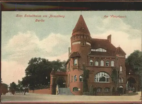 Berlin Gasthaus Zum Schultheiss am Kreuzberg Viktoriapark Kat. Berlin