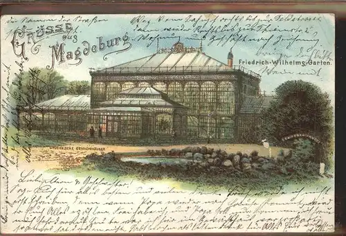 Magdeburg Sachsen Anhalt Friedrich Wilhelms Garten Kat. Magdeburg