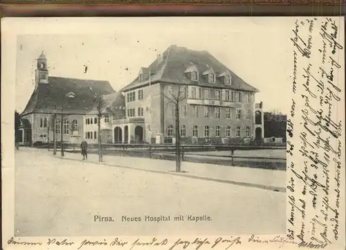 Pirna Neues Hospital mit Kapelle Kat. Pirna