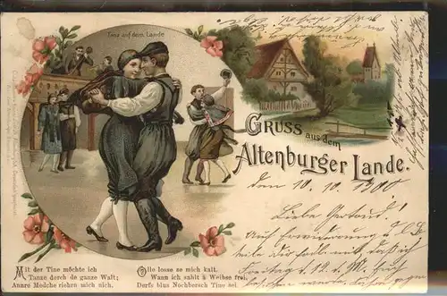 Altenburg Thueringen Tanz auf dem Lande Trachten / Altenburg /Altenburger Land LKR