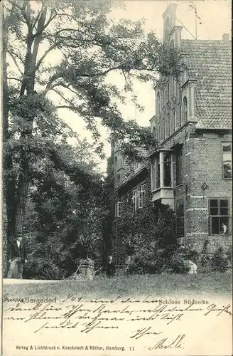 Bergedorf Hamburg Schloss Suedseite Kat. Hamburg