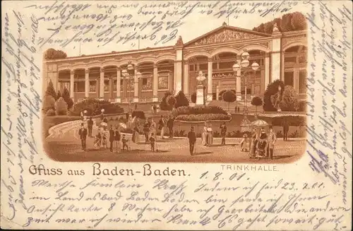 Baden Baden Trinkhalle Kat. Baden Baden