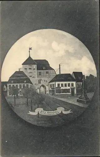 Leisnig Das Obertor 1853 Kat. Leisnig