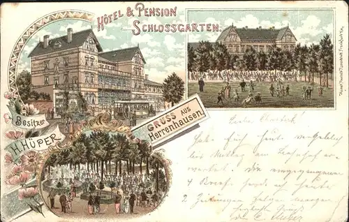 Herrenhausen Hannover Hotel Schlossgarten Kat. Hannover