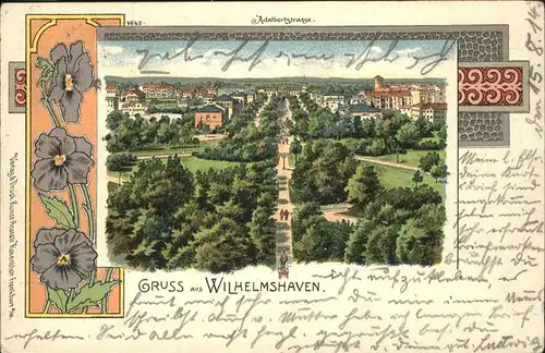 wx62881 Wilhelmshaven Adalbertstrasse Kategorie. Wilhelmshaven Alte Ansichtskarten