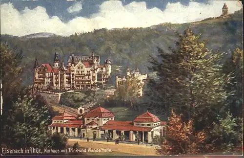 Eisenach Thueringen Kurhaus mit Trink  und Wandelhalle Kat. Eisenach