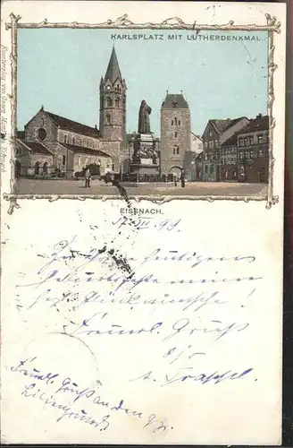 Eisenach Thueringen Marktplatz Luther Denkmal Kat. Eisenach