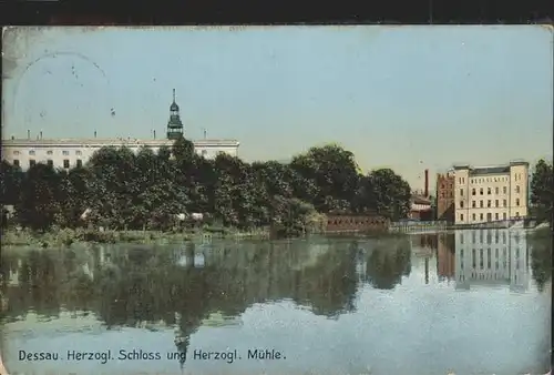 Dessau-Rosslau Herzogliches Schloss Muehle / Dessau-Rosslau /Anhalt-Bitterfeld LKR