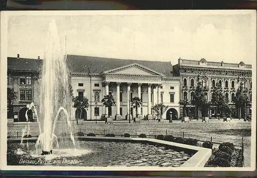 Dessau-Rosslau Partie am Theater Fontaene / Dessau-Rosslau /Anhalt-Bitterfeld LKR