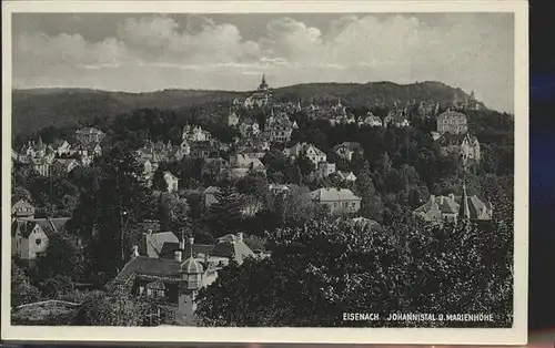 Eisenach Thueringen Panorama Johannistal und Marienhoehe Kat. Eisenach