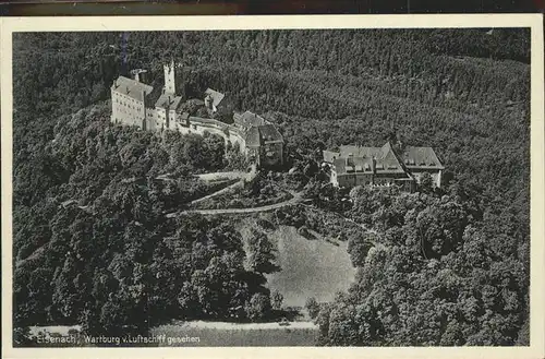 Eisenach Thueringen Wartburg Luftschiffaufnahme Kat. Eisenach