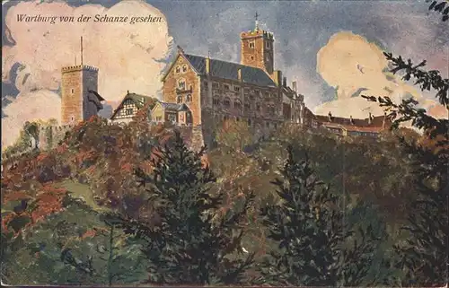 Eisenach Thueringen Wartburg Kuenstlerkarte Kat. Eisenach