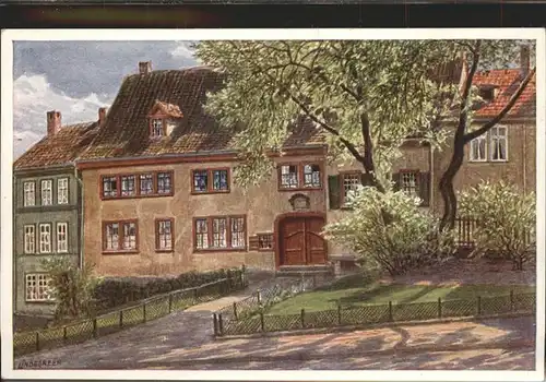 Eisenach Thueringen J S Bach Haus Kuenstlerkarte Kat. Eisenach