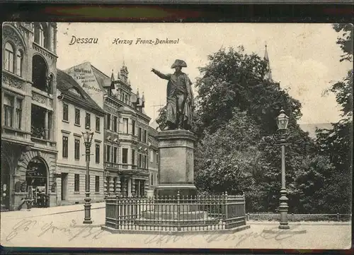 Dessau-Rosslau Herzog Franz Denkmal / Dessau-Rosslau /Anhalt-Bitterfeld LKR