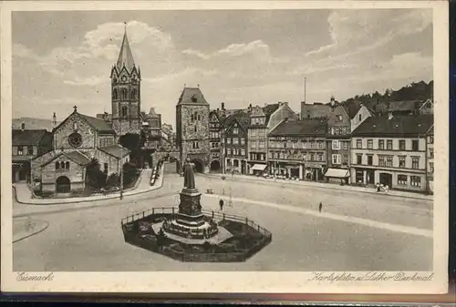 Eisenach Thueringen Karlsplatz mit Lutherdenkmal Kat. Eisenach